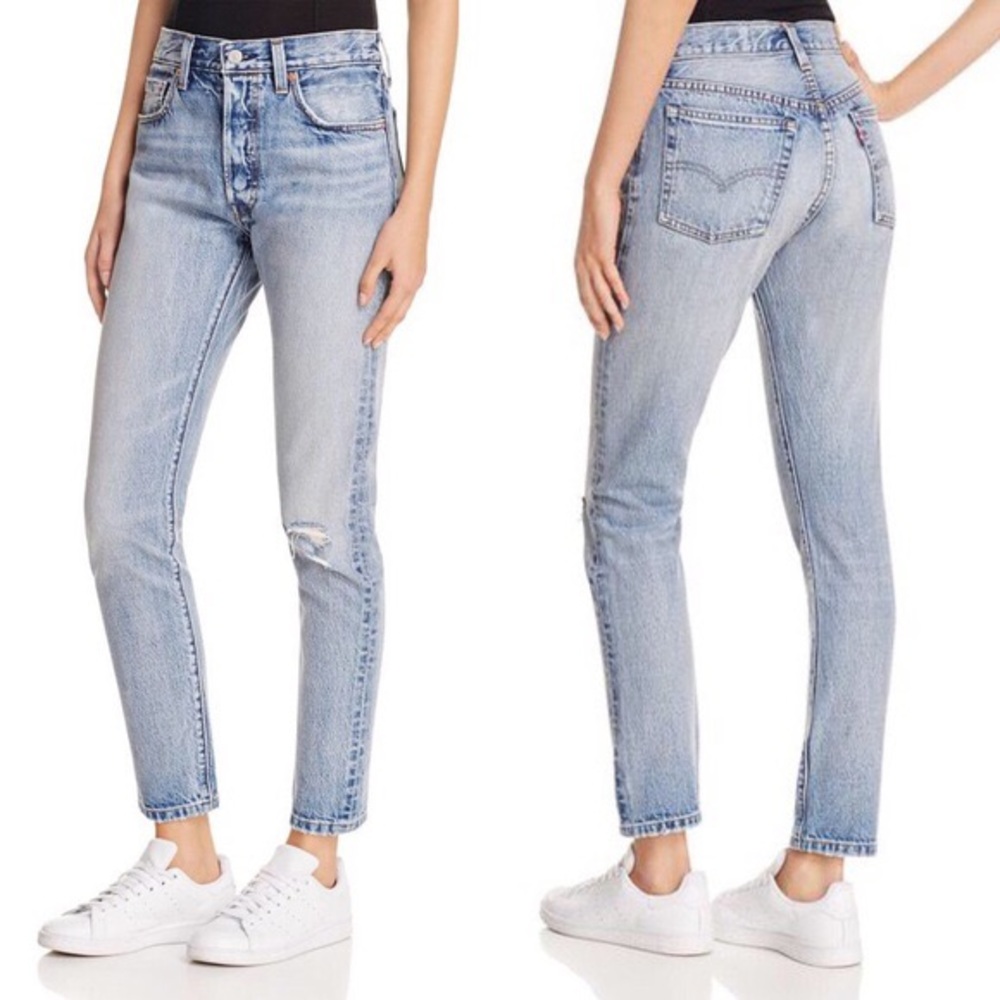 Levis 501 skinny in summer dune